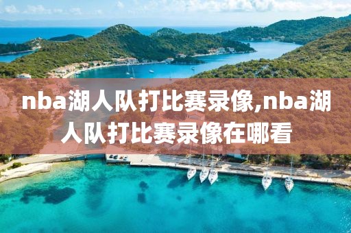 nba湖人队打比赛录像,nba湖人队打比赛录像在哪看