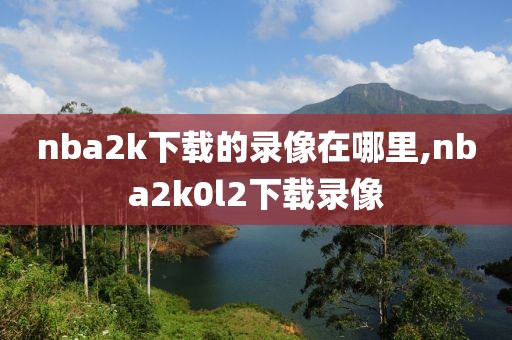 nba2k下载的录像在哪里,nba2k0l2下载录像